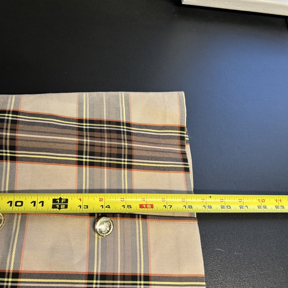 River‎ Island Women's Plaid Mini Skirt US 6 UK 10 Paper Bag Waist Buttons Preppy - Picture 16 of 16